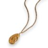 Titanium 316l stainless steel irregular vintage water drop shaped necklace with e-coated waterproof - Image 2