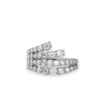 925 sterling silver cubic zirconia water drop dainty stackable ring