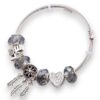 Copper alloy crystal enamel irregular luxury charm bracelet