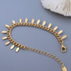 Titanium 316l stainless steel tassel vintage bracelet with e-coated waterproof - Image 3