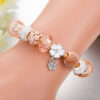 Copper alloy crystal enamel irregular luxury charm bracelet - Image 2