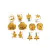 Stainless steel star ring and earring set - Image 3
